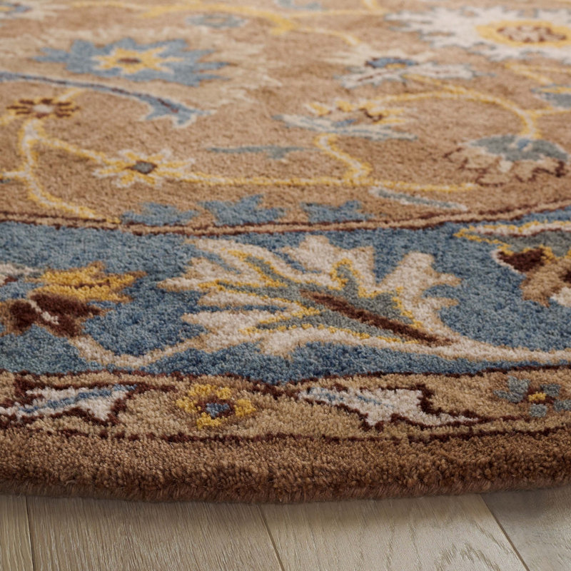 Cranmore Hand Tufted Wool Oriental Rug, Round 6'