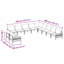 Vidaxl Garden Sofa Set 11 Pcs Anthracite Steel