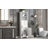 White Tall Storage Cabinet With 3 Drawers And Adjustable Shelves For Bathroom-1075340830