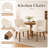 Upholstered Side Dining Chair with Solid Wood Legs-129445055