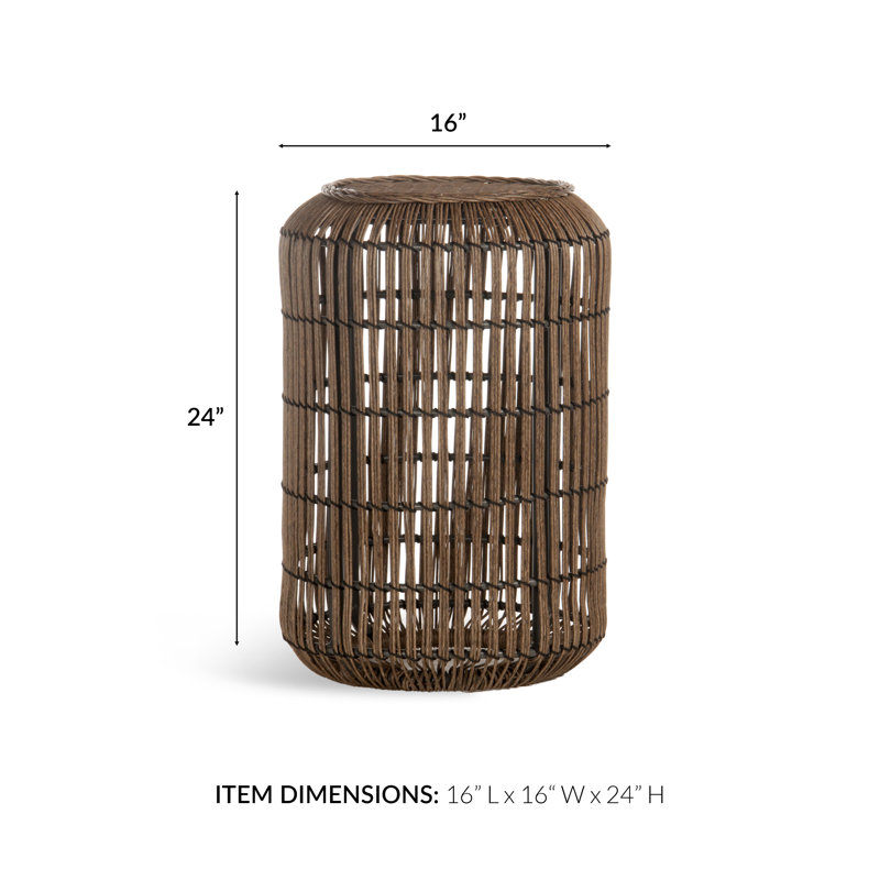 Augusta Round Wicker/Rattan Outdoor Side Table