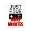 Plaque murale cinq minutes de jeu, design par Kim Allen