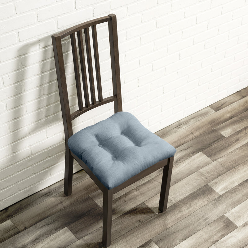 Coussin de chaise antidérapant, Bleu poudreux, L 18 po x P 18 po