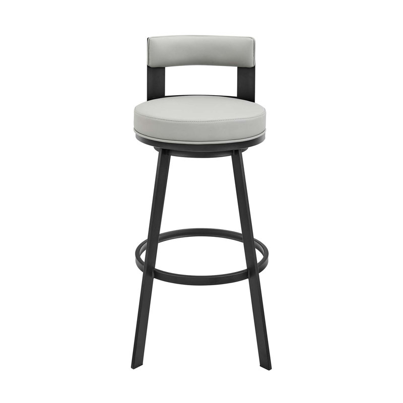 Élégant tabouret de bar pivotant avec confort luxueux en similicuir