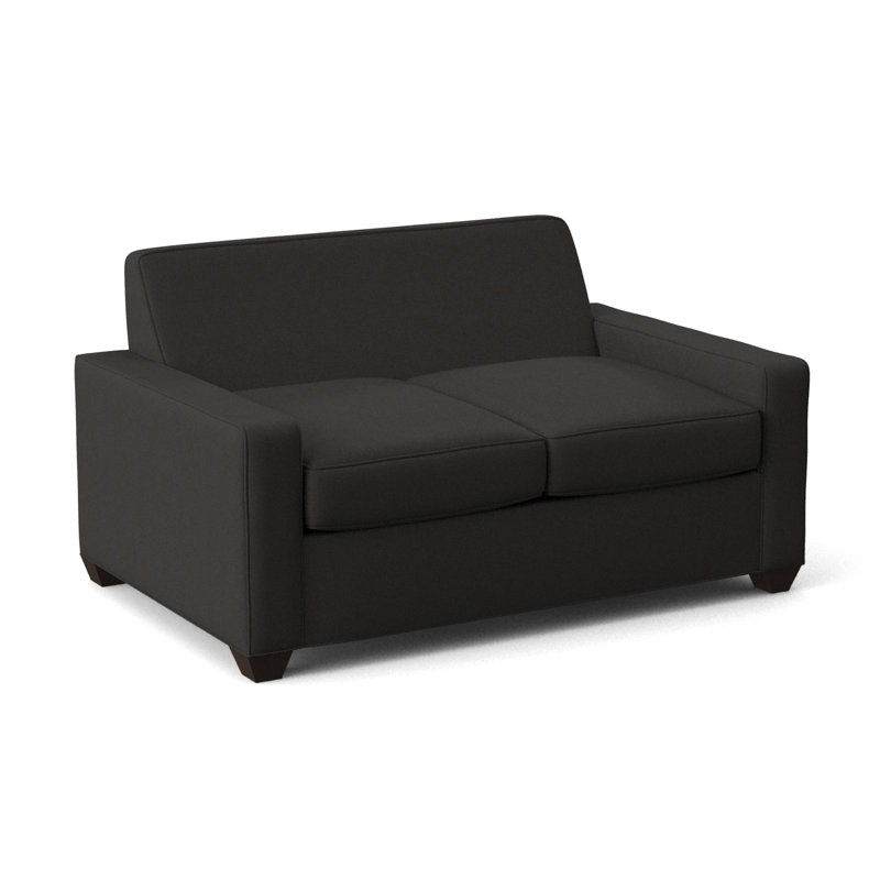 Avery 72" Square Arm Sofa, Cafelle, Dillon Black