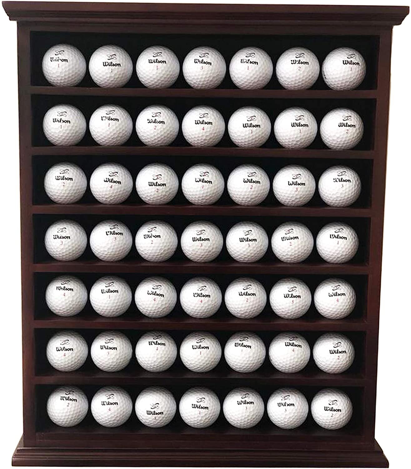 mur monté balles de golf acrylique vitrine support mural 5-tiers magnétique  stockage de balle de golf affichage