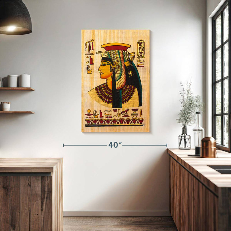Papyrus égyptien Leisha Nefertiti, H 39 po x l 26 po