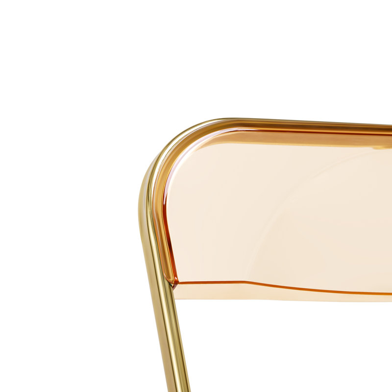 Chaise d'appoint de salle à manger Lawrence, Ambre, Or
