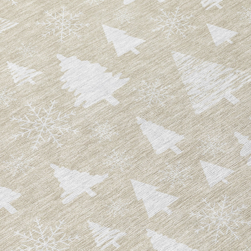 Xhevrie Machine Woven Area Rug, Round 8'