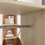 Natural Wood Grain Wheeled Double Hanging Open Garment Unit with Central Storage Shelving for Bedroom and Cloakroom Organisation-2020227406
