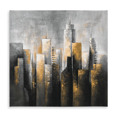 Abstract Skyline Tablecloth - Indoor/Outdoor Livingroom Decor