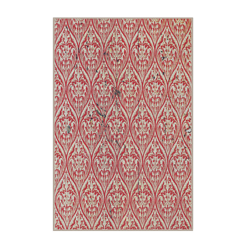 Tapis rose tissé à la machine, Rectangle 3 pi x 5 pi