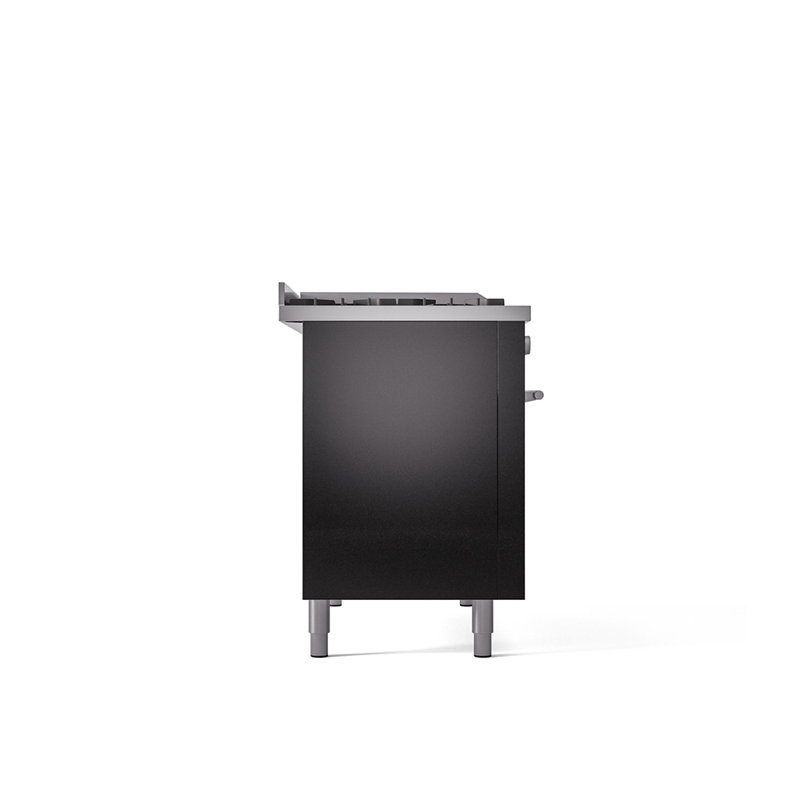 Ilve Professional Plus II 48 po à double brûleurs à 5 brûleurs, plaque chauffante et surface française, Propane liquide