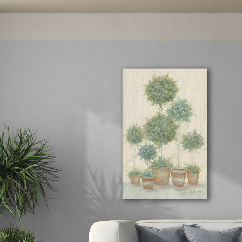 Tall Topiaries - Impression sur toile tendue, H 40 po x l 26 po x P 1,5 po