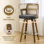Upholstered Cane Back Counter & Bar Stool With Armrest-2133399062-2129382414