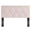 Greta Performance Velvet King/California King Headboard In Dusty Rose-626054564-626054571