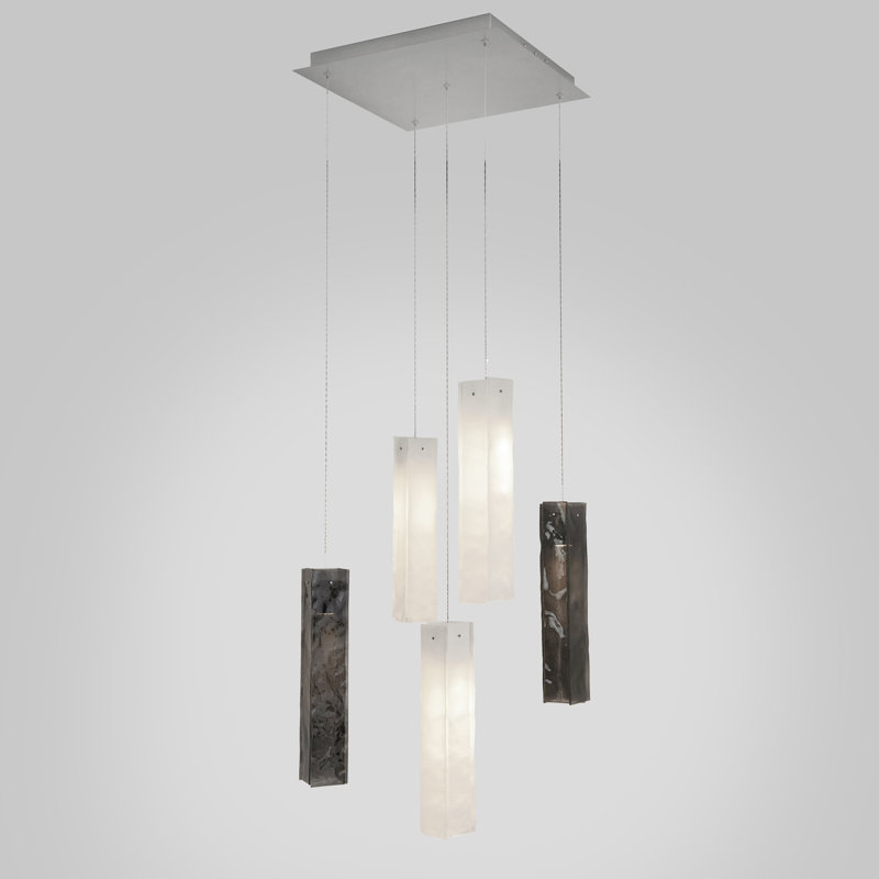 5 - Light Pendant, White/Black
