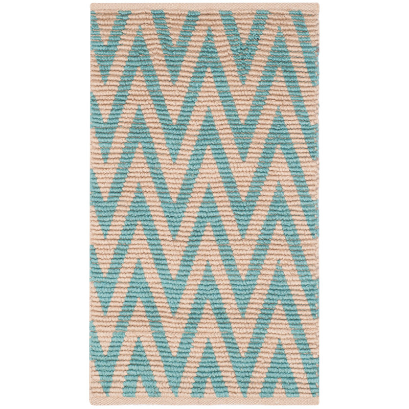 Tapis en coton / jute tissé à la main Aeris