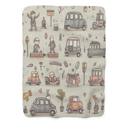 Small Autos - 1 Piece Premium Blanket