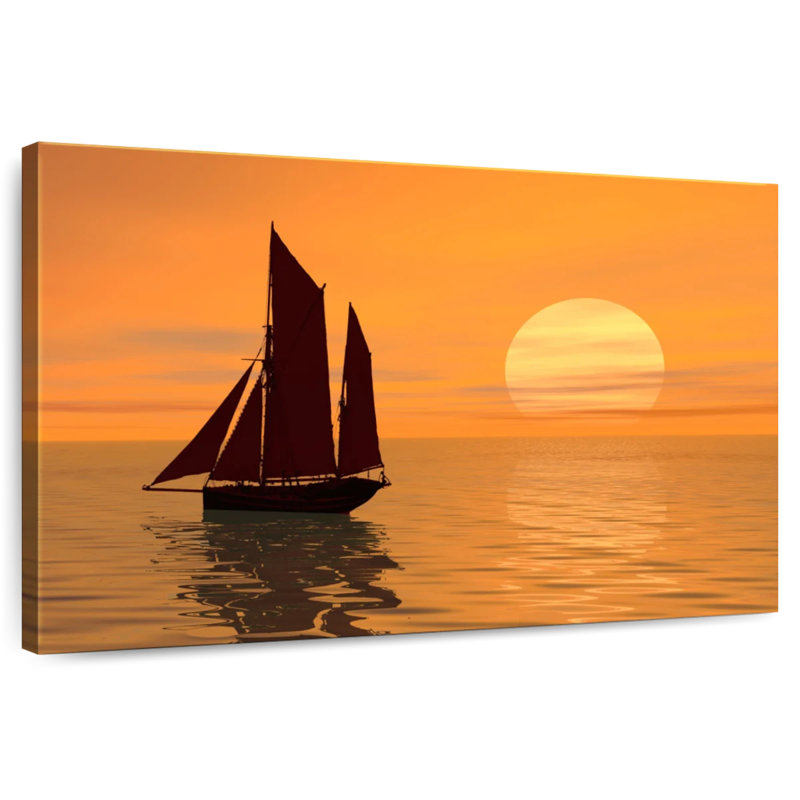 Voilier Mehar Golden Sunset, H 16 po x l 24 po