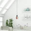 Luminaire suspendu tambour 1 lumière DEL Essoura-1799611236