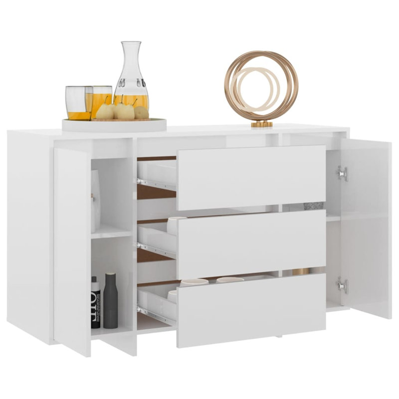Gerolyn 120cm Sideboard, Gloss White