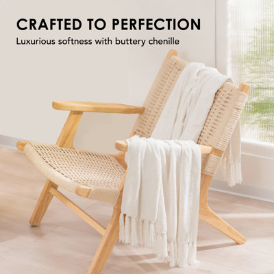 Soft Chenille Throw Blanket