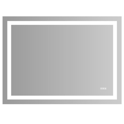 Led Bathroom Mirror 48X36 Inch - Fog, Bright Lights Adjustable In Color And Brightness, Effortless Installation Vanity Dimmable Change, Grooming Enhancing, Easy To Install