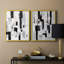 ABSTRACT Series XXVIII - Impression encadrée de qualité supérieure - prête à être accrochée - aucun clou requis - aucun clou requis-846555287-846555284