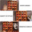Mini-vitrine 16 compartiments, collection de figurines murales et tablette