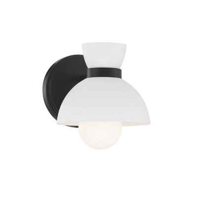 Lavina 1-Light Wall Sconce In Matte Black
