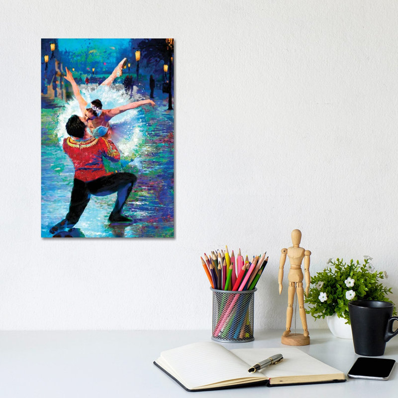 The Kiss by Lisa Robinson - Wrapped Canvas Painting, 20.32 cm H x 30.48 cm W