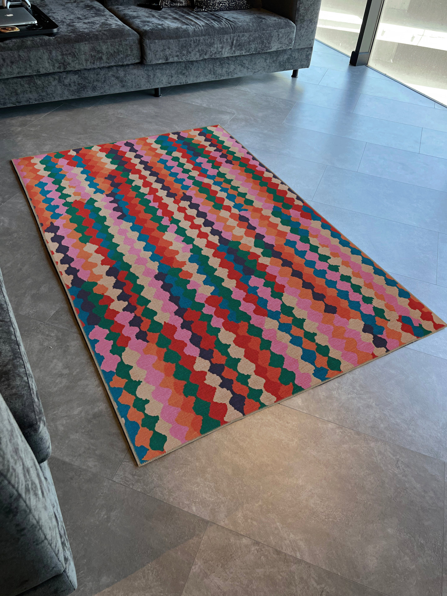 Corrigan Studio® Multi-Colored Mixed Shape Line Section Patterned ...