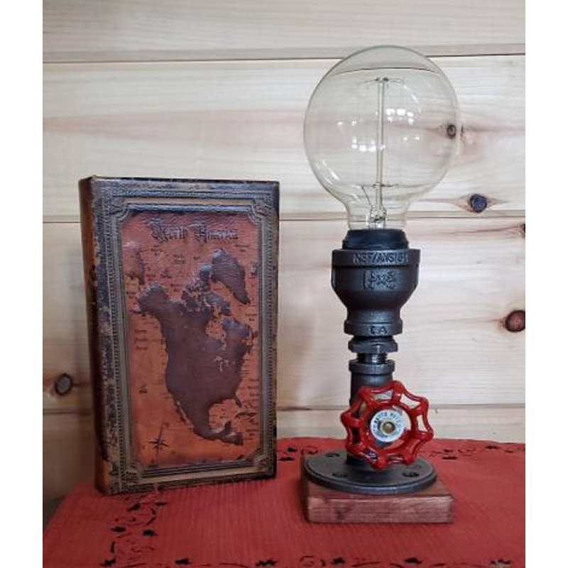 Lampe de table brune 10 po Skiba