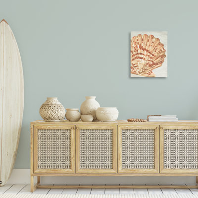 Tan & Beige Clam Canvas Wall Art by June Erica Vess