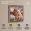 Glam Kitty Nap Framed Canvas Print Bathroom Wall Decor by Art Remedy, Black Frame, 16 x 20-1444839095-1444839091