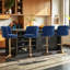 Upholstered Adjustable Height Counter Stool-1824936465