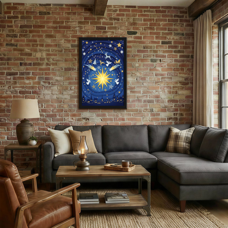 Scène de ciel de nuit étoilée de Noël