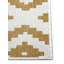 Reversible Flatweave Ocher/Ivory Rug-88123144