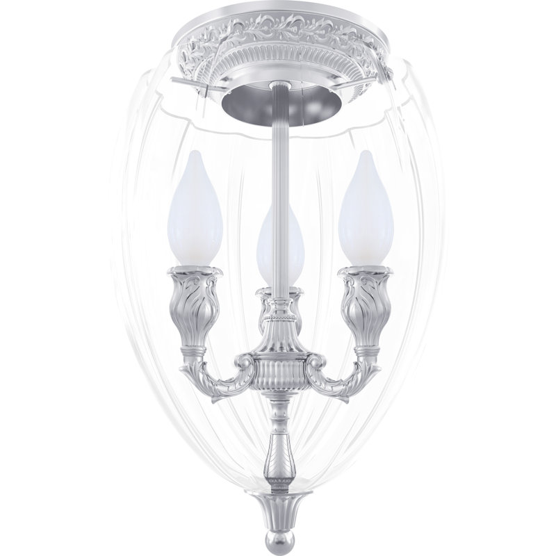 Fleischer Glass Semi Flush Mount