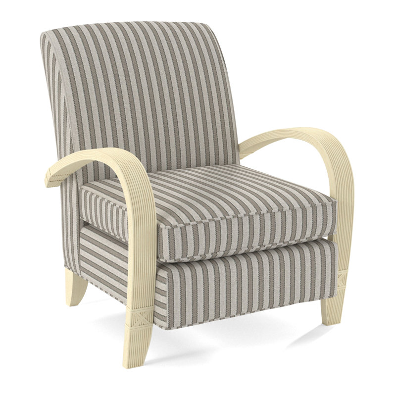 Vero Armchair, Bisque, White Performance Fabric; 0851-94