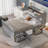 Full Size Storage Bed with Bookcase Headboard, 4 Drawers, Hidden Compartments, No Box Spring Needed-1582821401