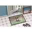 Tapis de porte d’extérieur anti-dérapant aquarelle badger-38445206