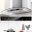 Hotte murale 30 pouces, 900 CFM, hotte murale en acier inoxydable avec geste / tactile / télécommande, avec lumières DEL