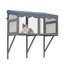 Le chalet pour chat côté fenêtre
