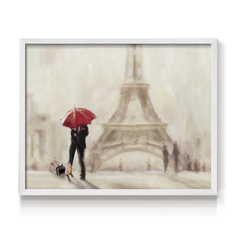 Paris Moment -Framed Print - Restickable, 11" H x 14" W, White