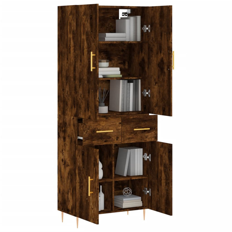 Burna 69.5cm Sideboard, Smoked Oak