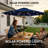 Solar LED Lighted Market Patio Umbrella with Base & Push Button Tilt-1140854520-1140854464