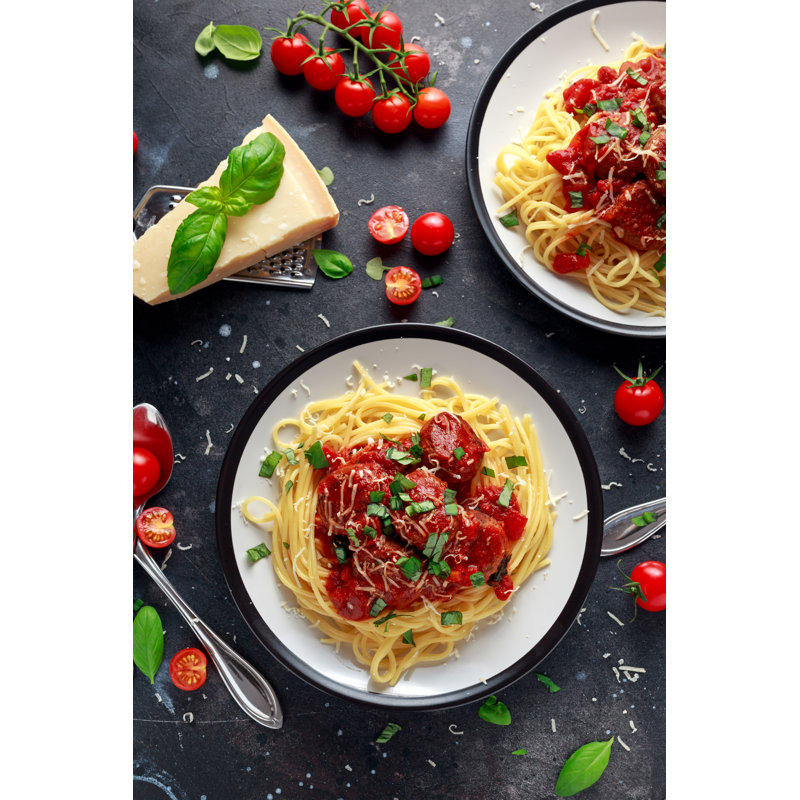 Spaghetti Pasta by DronG - Wrapped Canvas Print, 30cm H x 20cm W x 3.8cm D