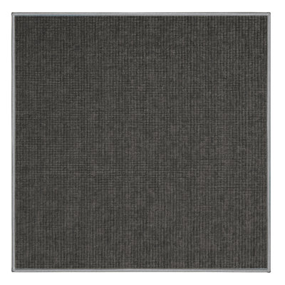 Tapis gris uni lavable à la machine